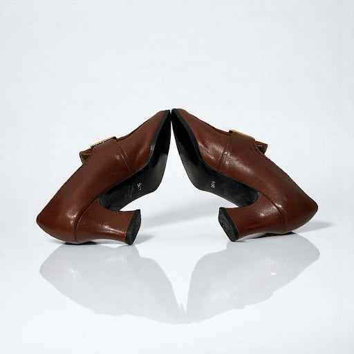 Vintage Ysl suede heeled shoes