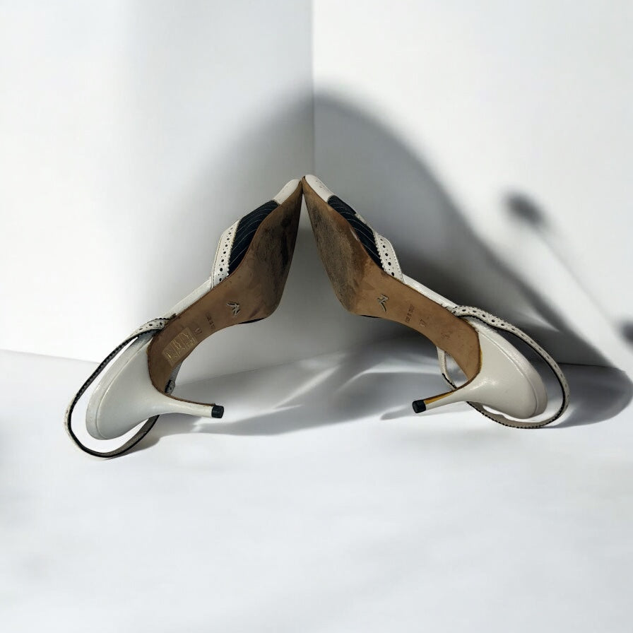 Vintage Alexandra Neel leather mules