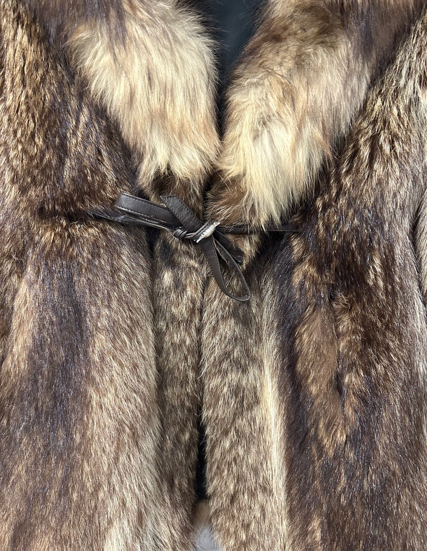 Vintage Real Fur Collar Coat
