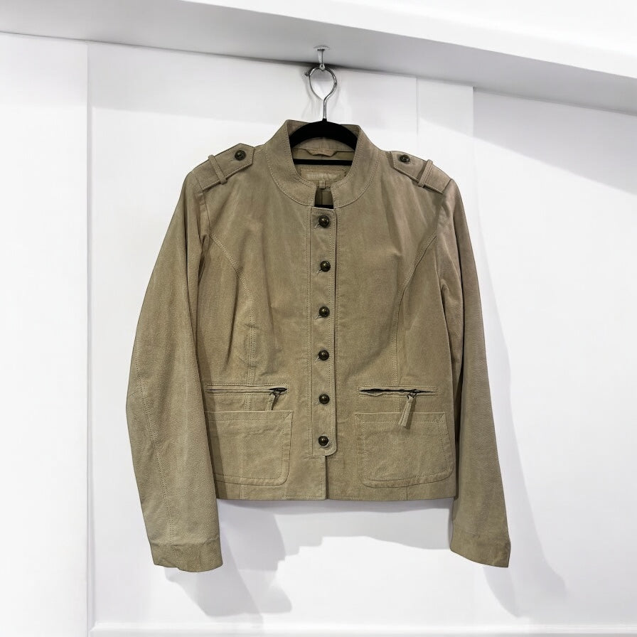 Vintage Beige leather jacket