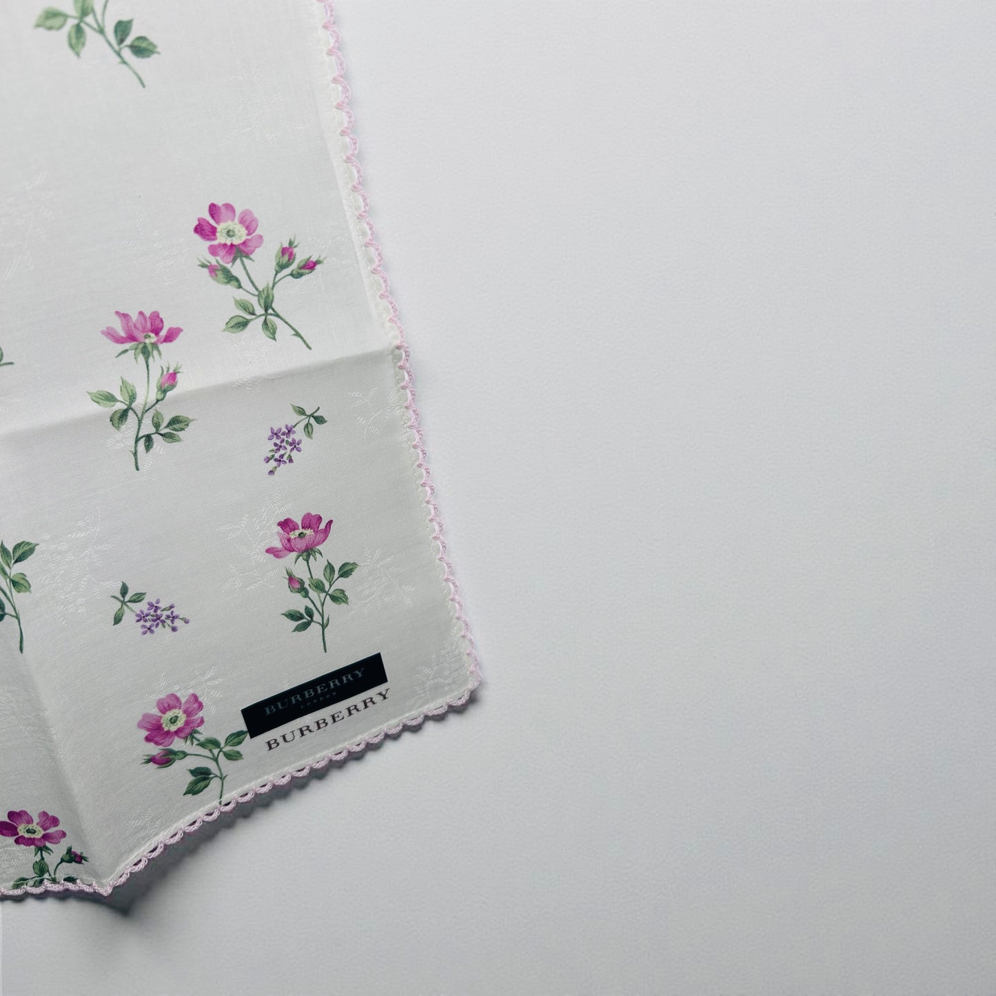 Burberry Floral Cotton Handkerchief