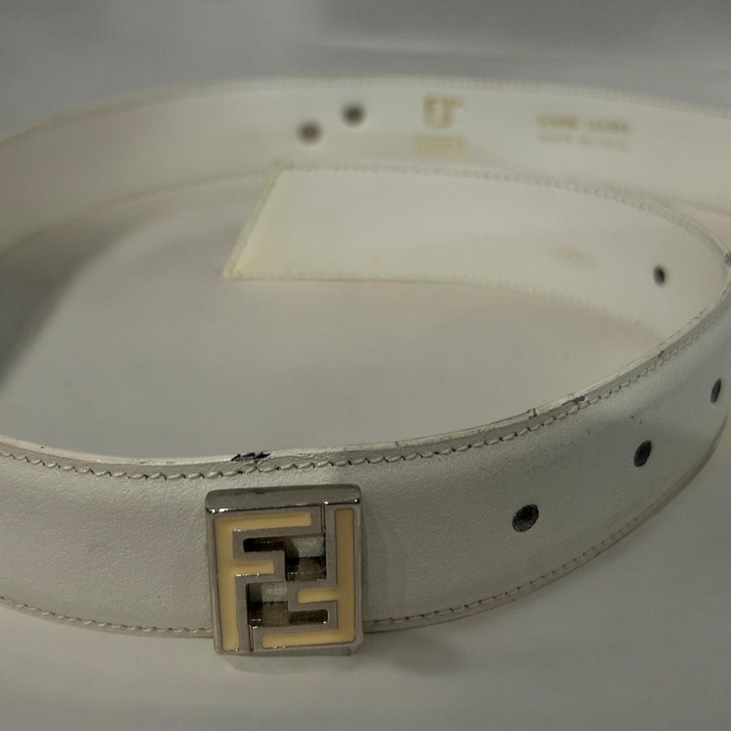Vintage FENDI JEANS leather belt