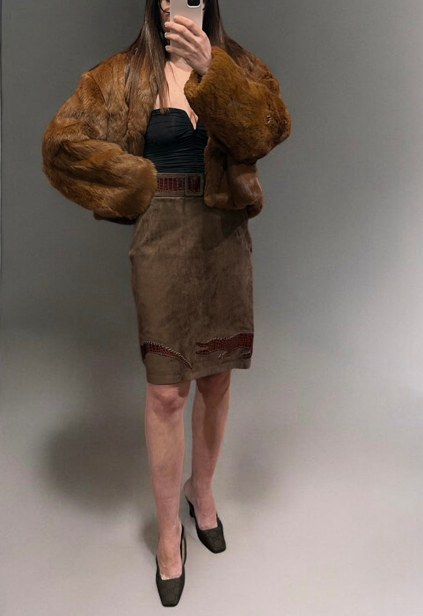 Vintage Cropped Mink Fur Jacket| 1970s