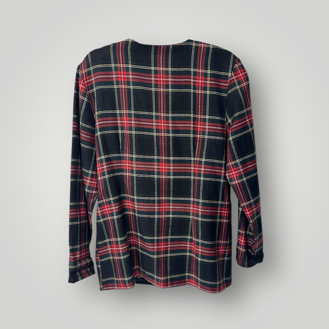Vintage Tartan Button Jacket