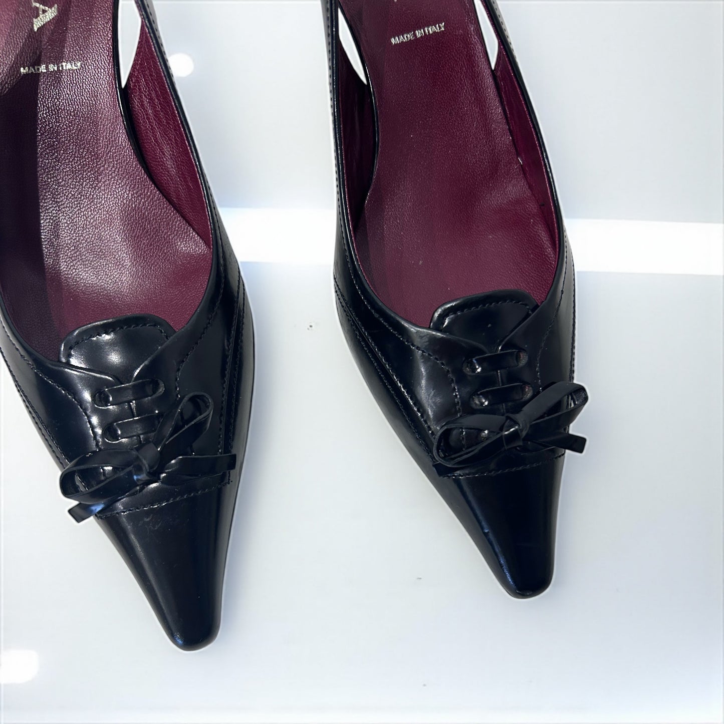 Vintage Prada Kitten Heels Slingback shoes