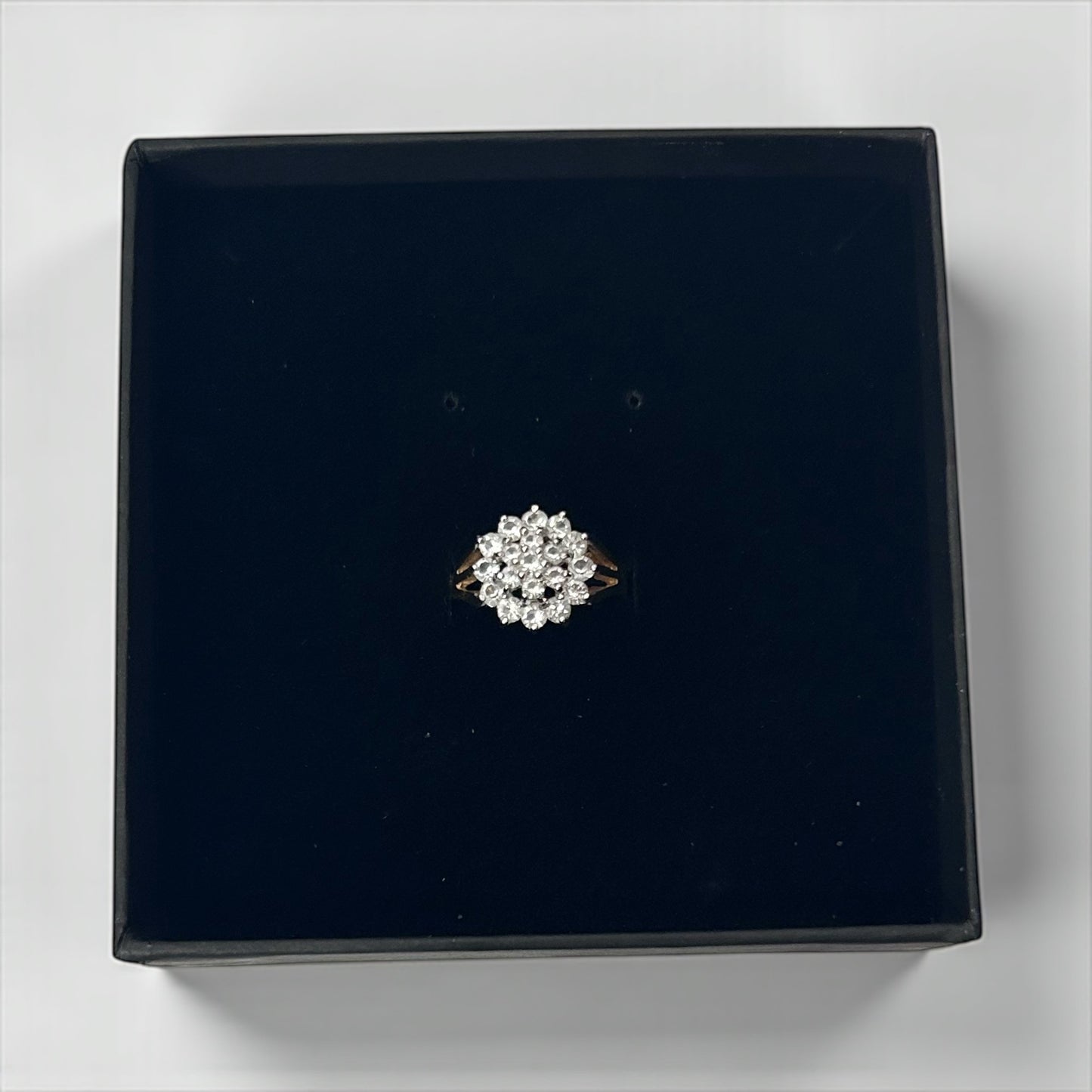 Vintage Gold Plated Cluster Ring