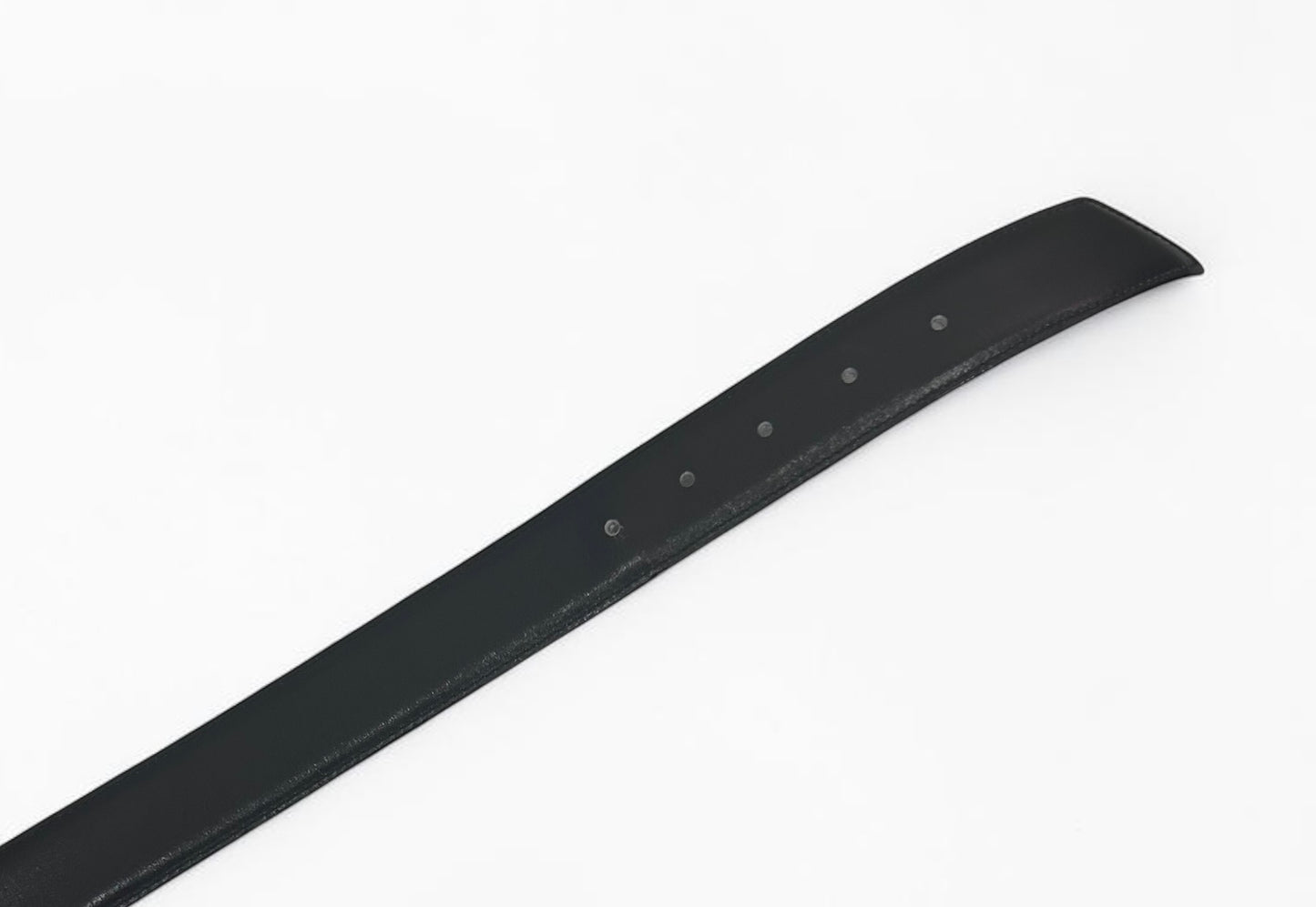 Vintage Yves Saint Laurent Black Leather Belt with YSL Buckle|90s