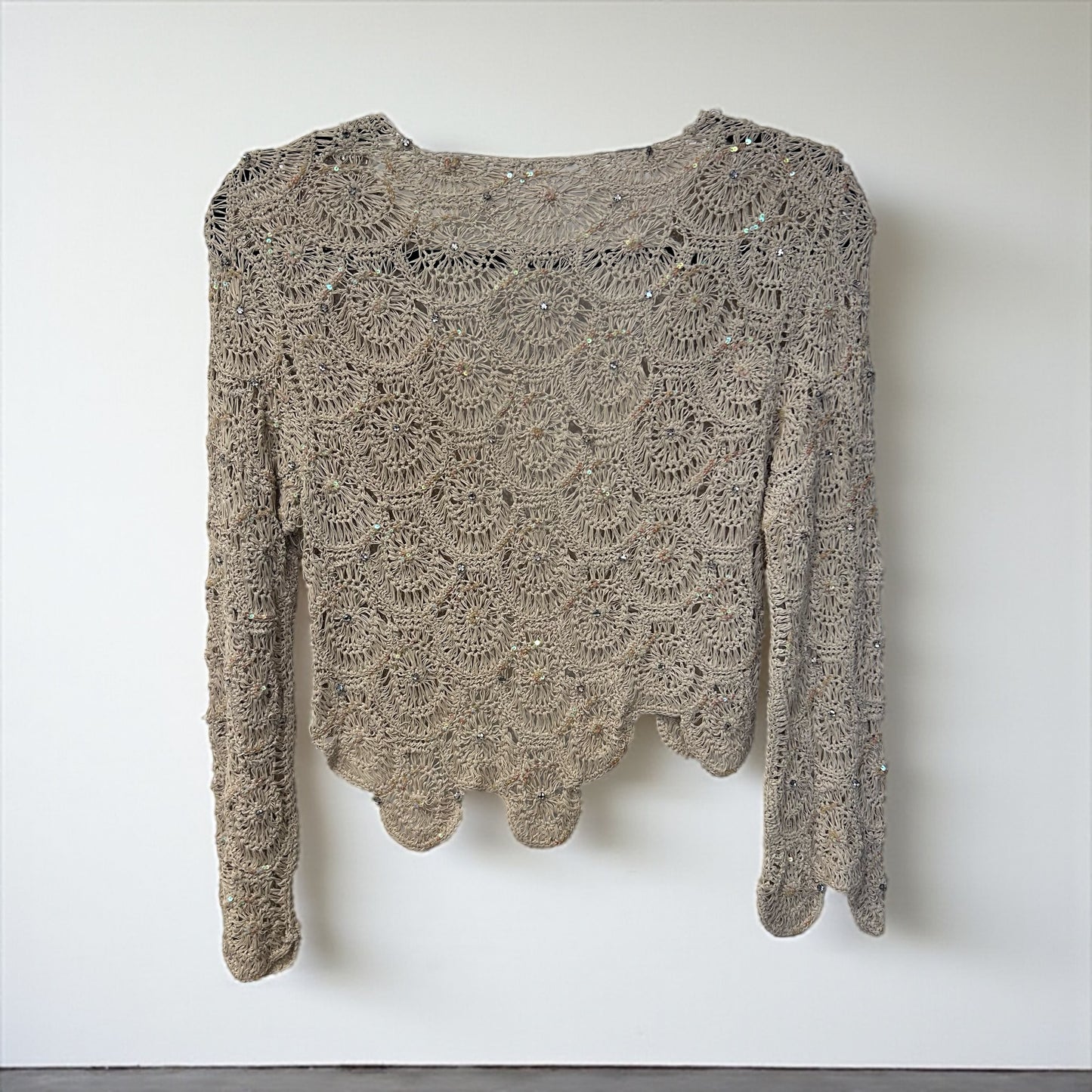 Vintage Hand Made Crochet Cardigan