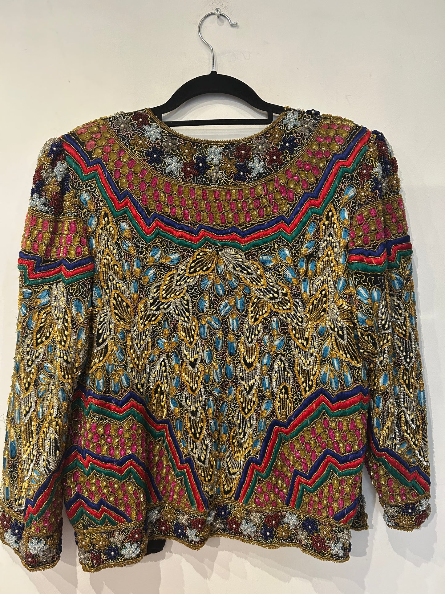 Vintage hand made beaded jacket