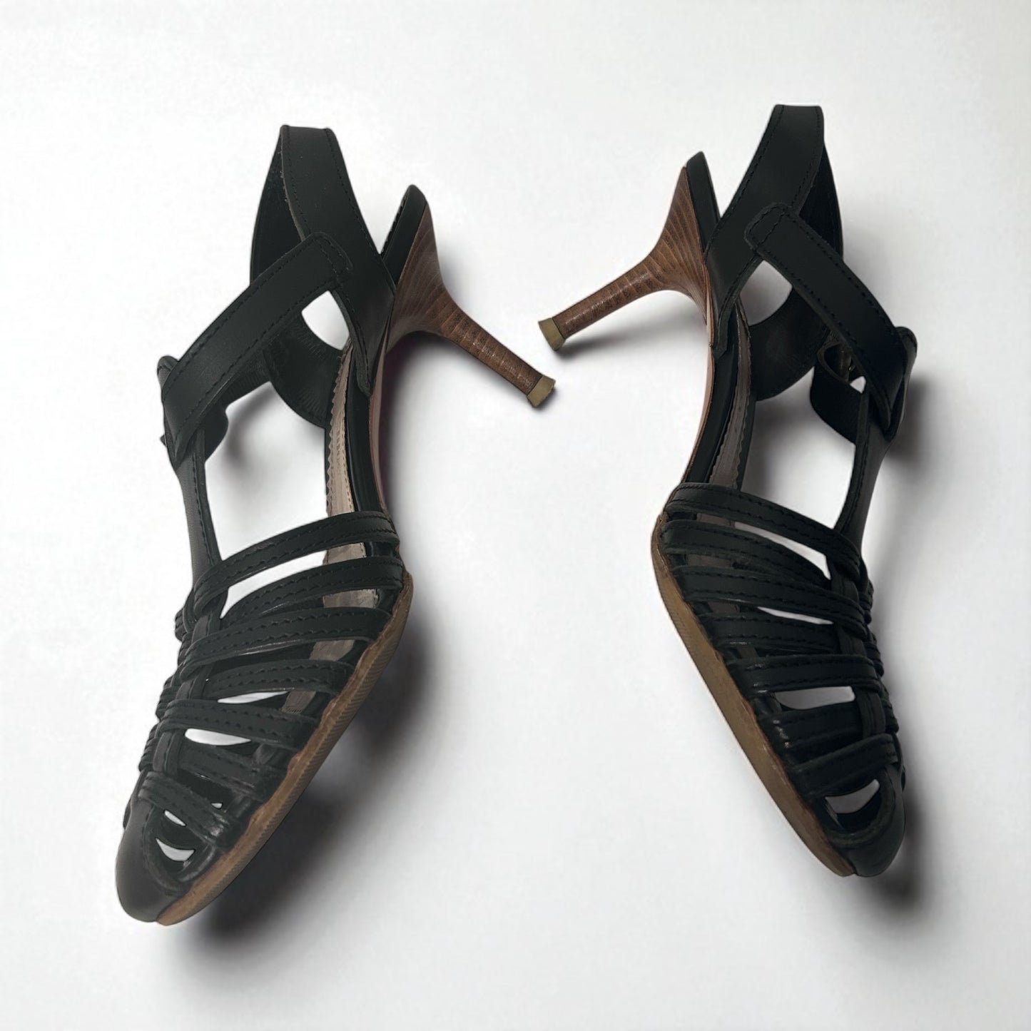 Chloe’ Leather Slingback Sandals