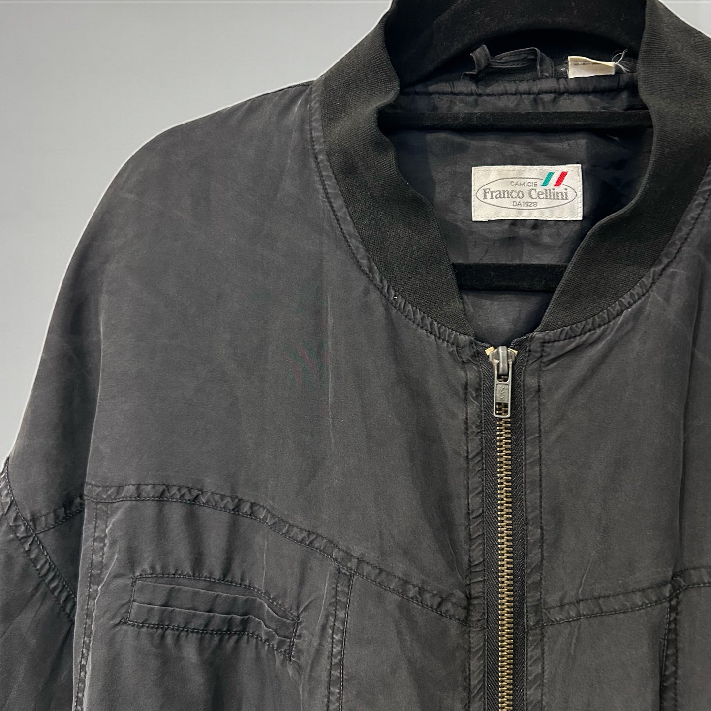 Vintage Franco CelliniSilk Bomber Jacket