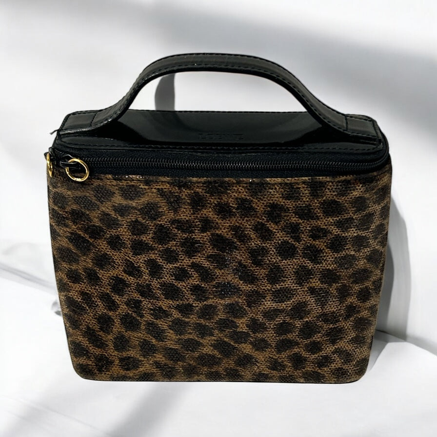 Vintage Loewe leopard hand bag