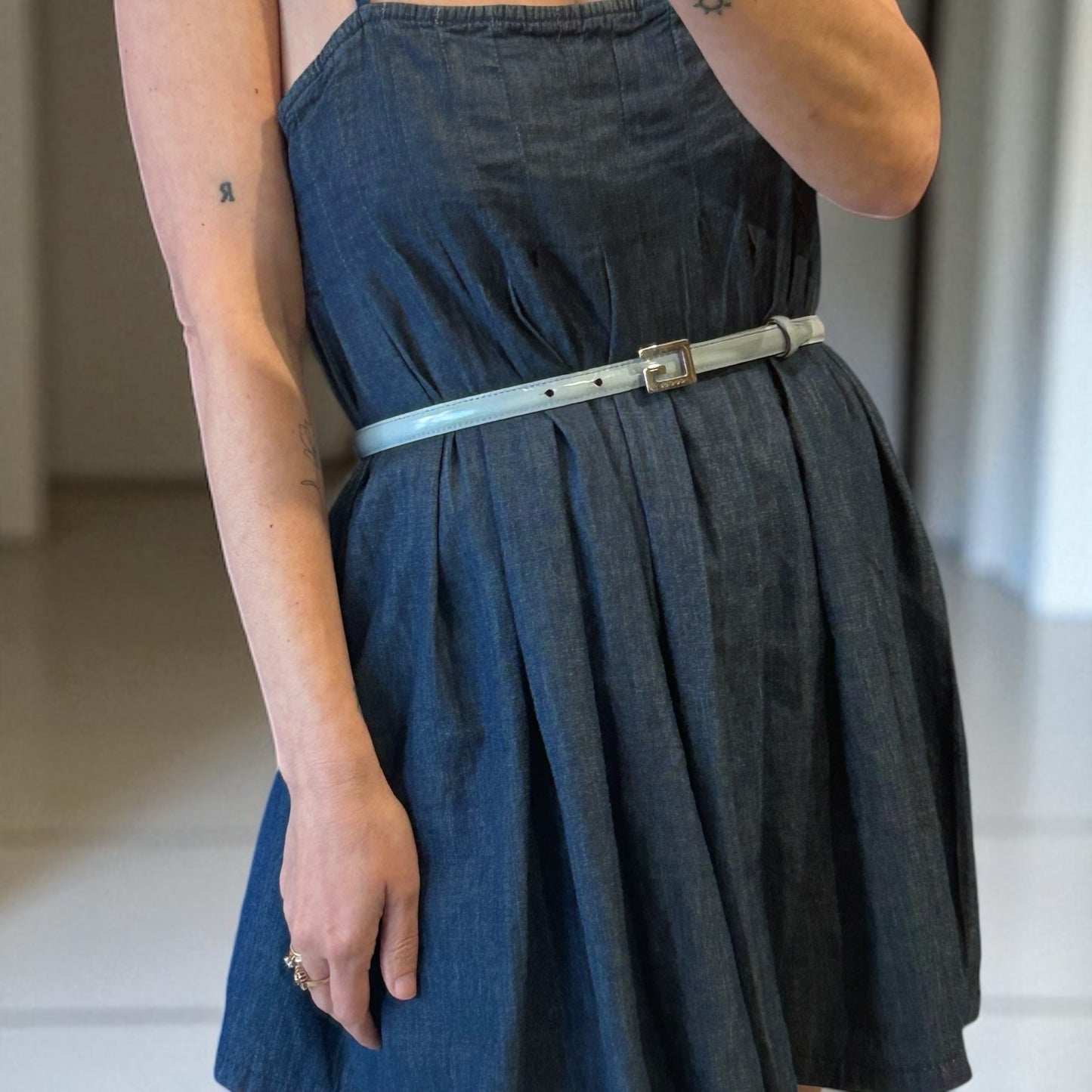 Vintage Gucci Light Blue belt