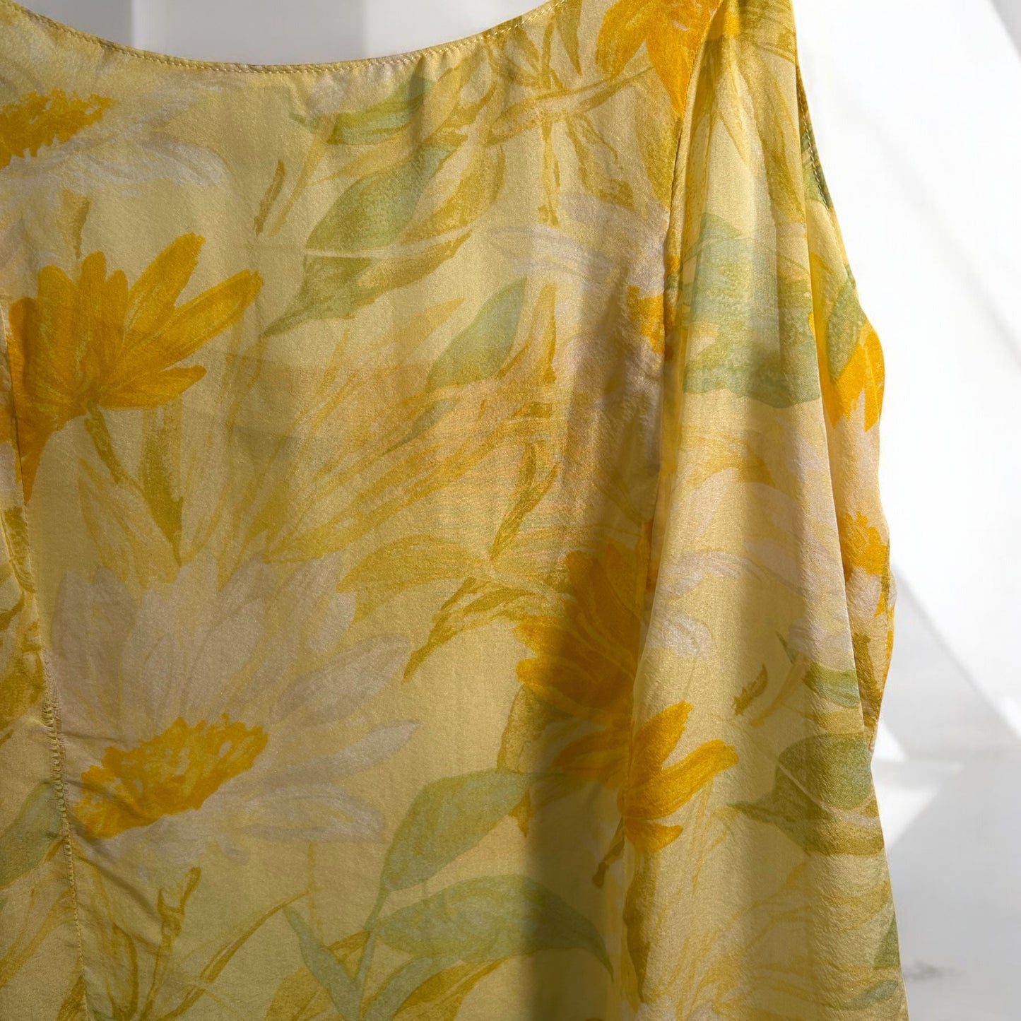 Vintage Silk Floral Mini Dress