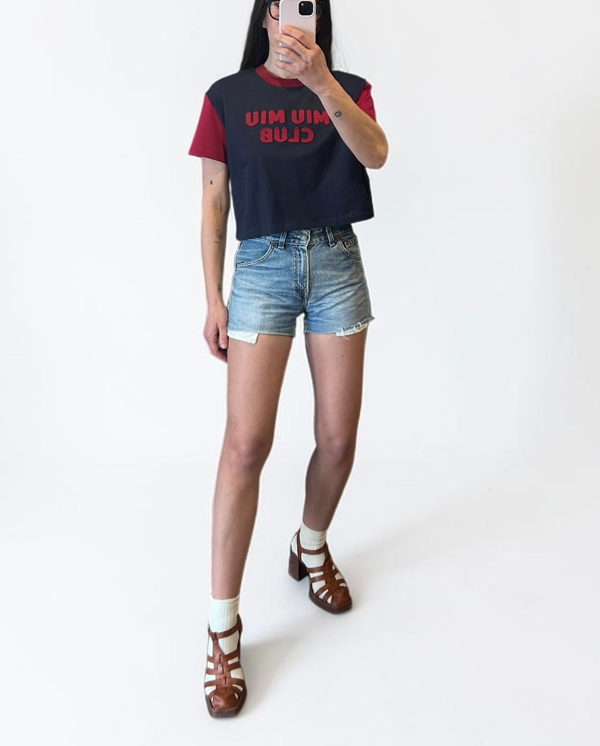 Miu Miu “Miu Miu Club” Cropped T-Shirt |SS23