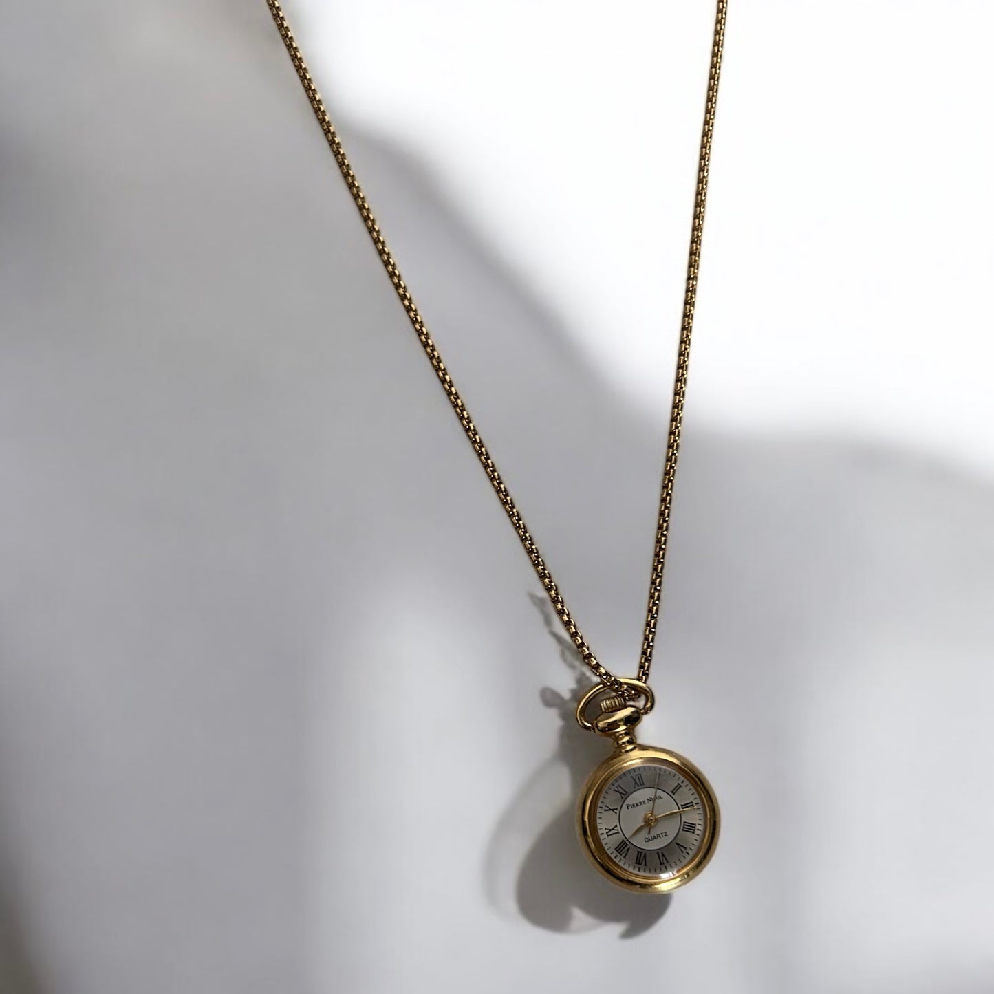 Vintage Pierre Nicol watch pendant necklace