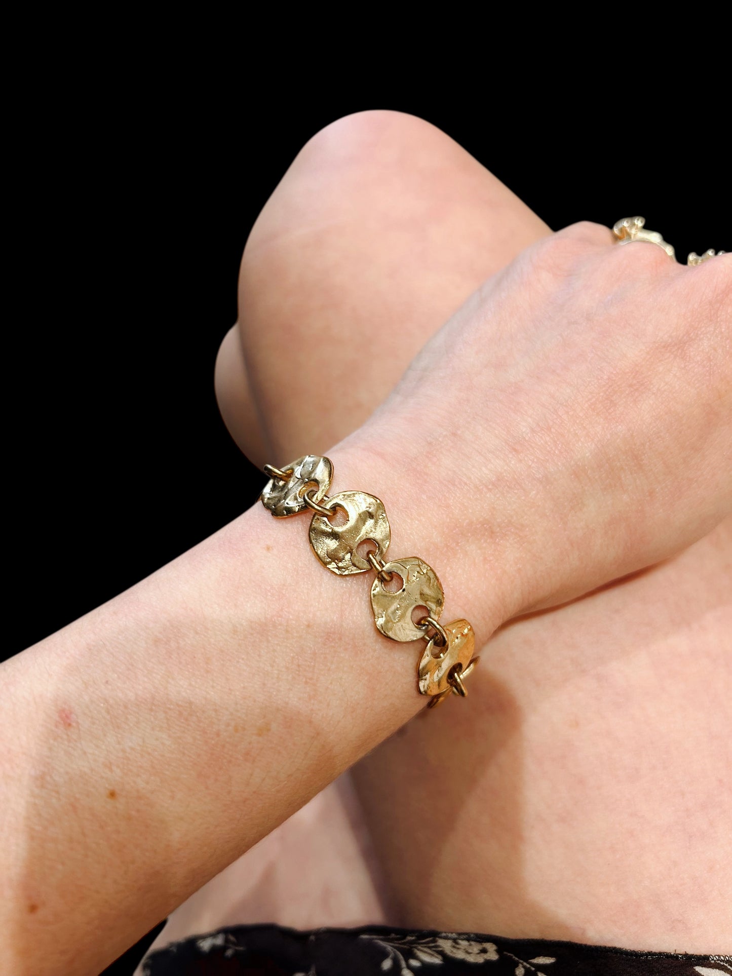 Vintage hammered bracelet