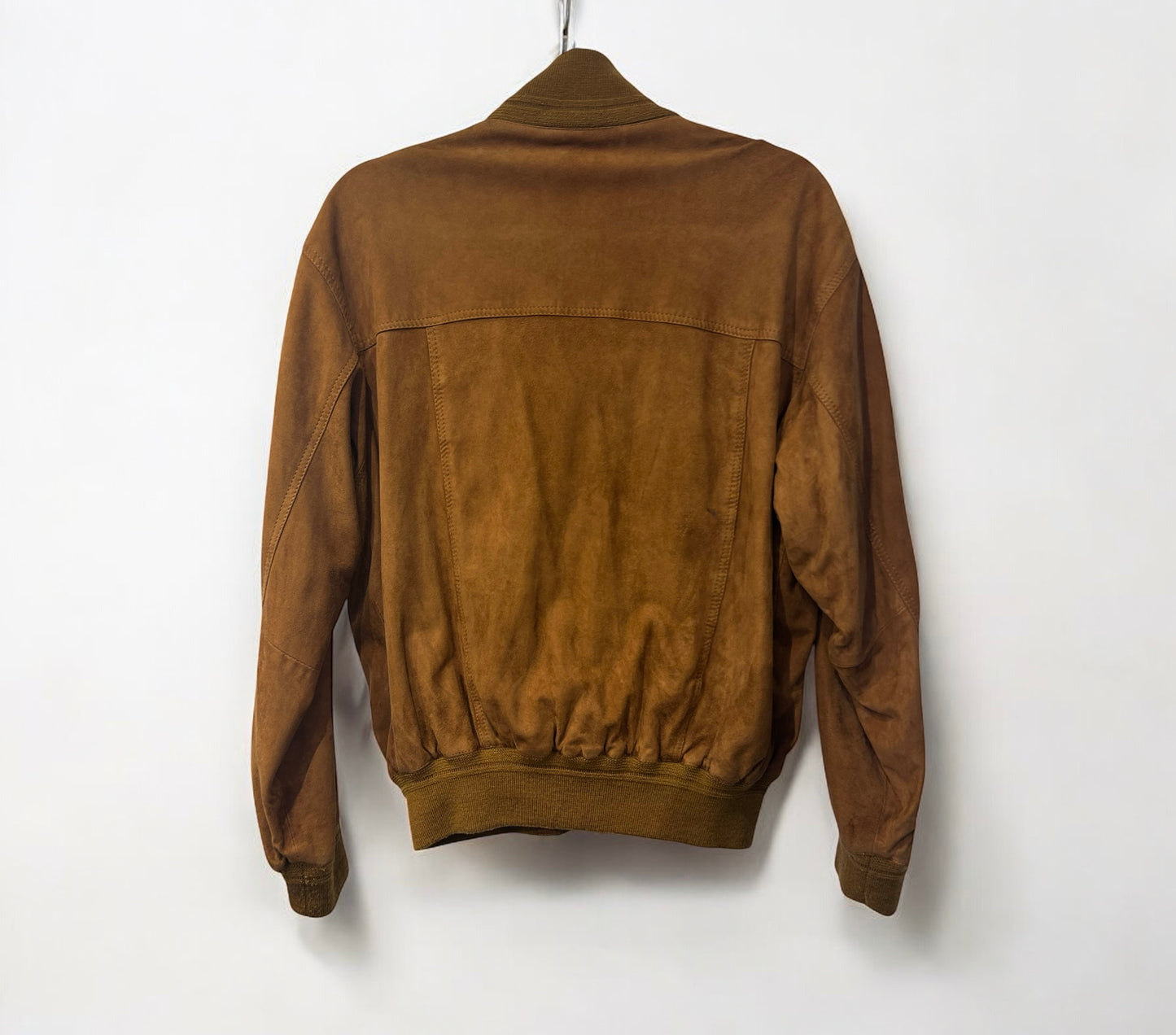 Vintage Suede Bomber Jacket