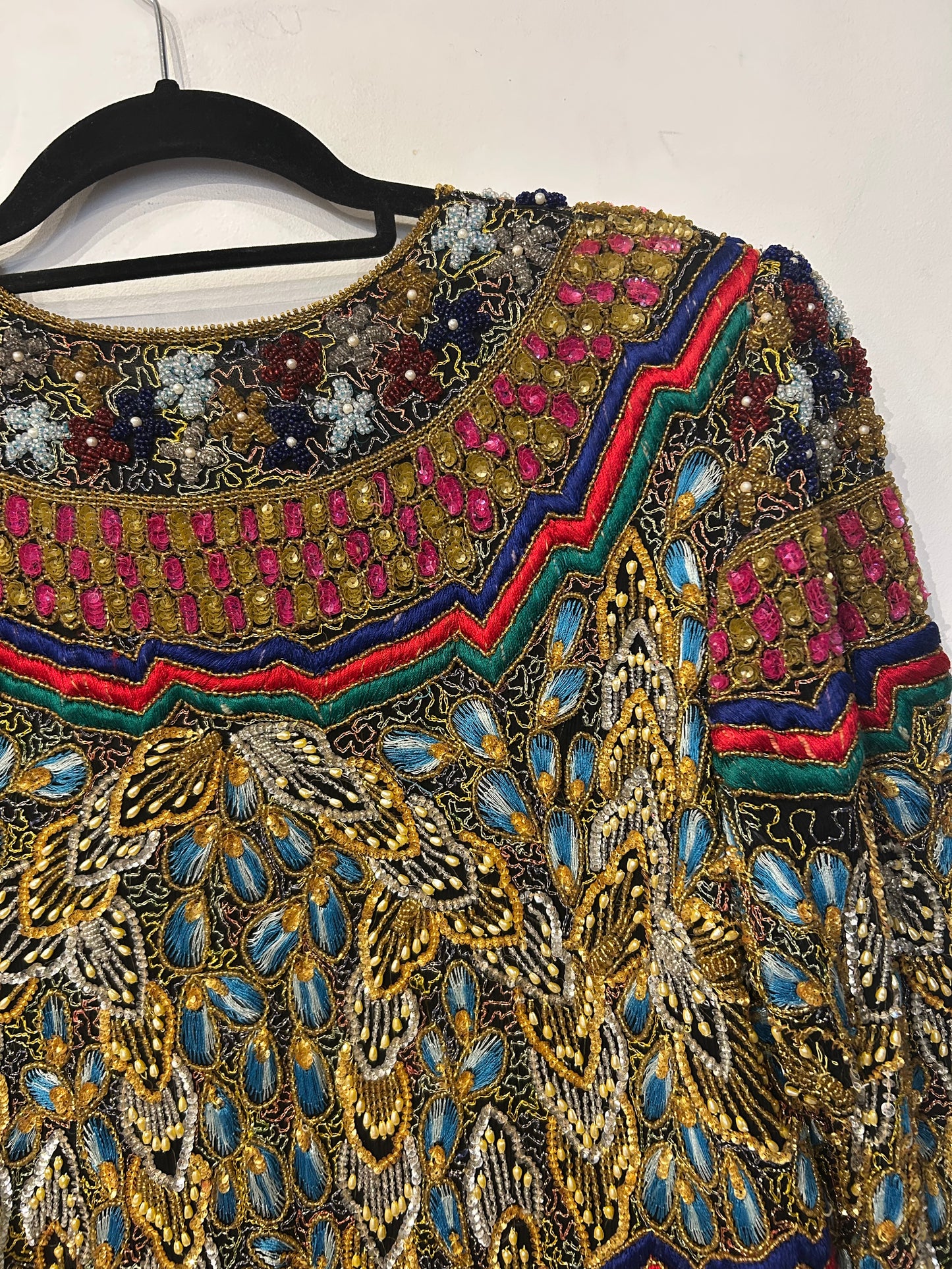 Vintage hand made beaded jacket