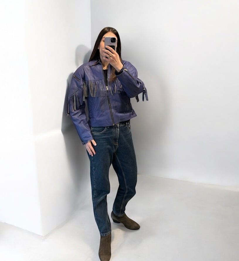 80’s Fringe Leather jacket