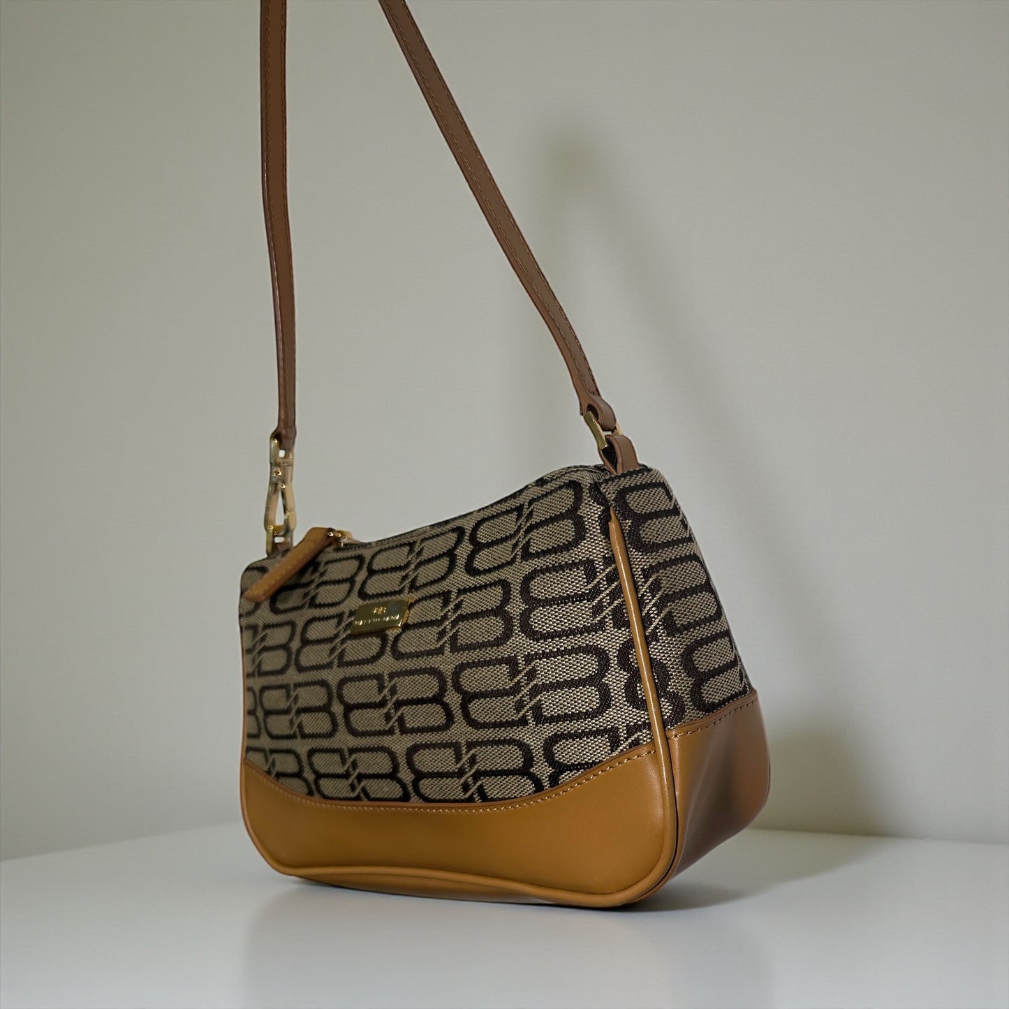 Vintage Balenciaga Monogram Shoulder Bag