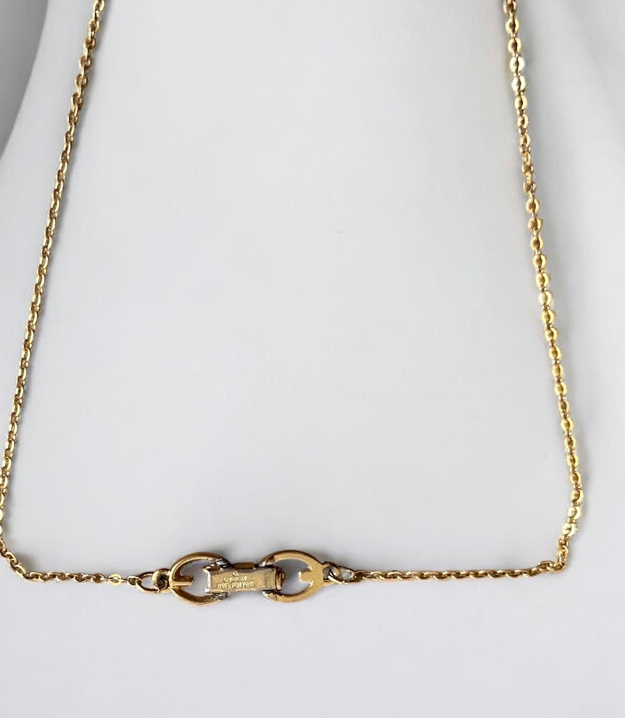 Vintage Givenchy Logo Gold Plated Necklace|1990’s