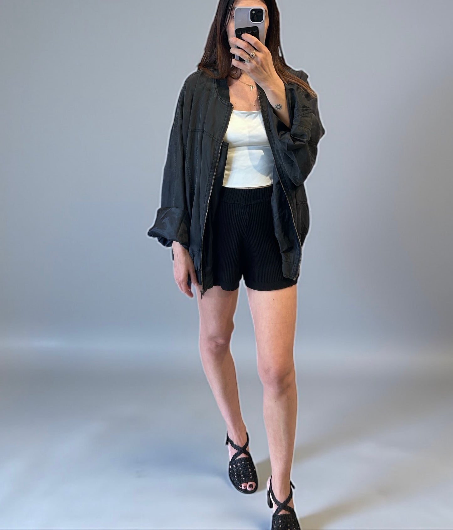 Vintage Franco CelliniSilk Bomber Jacket