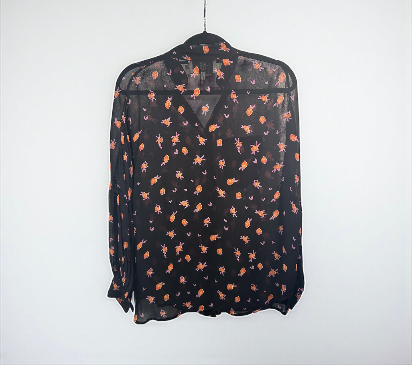 Munthe Sheer Floral Print Blouse