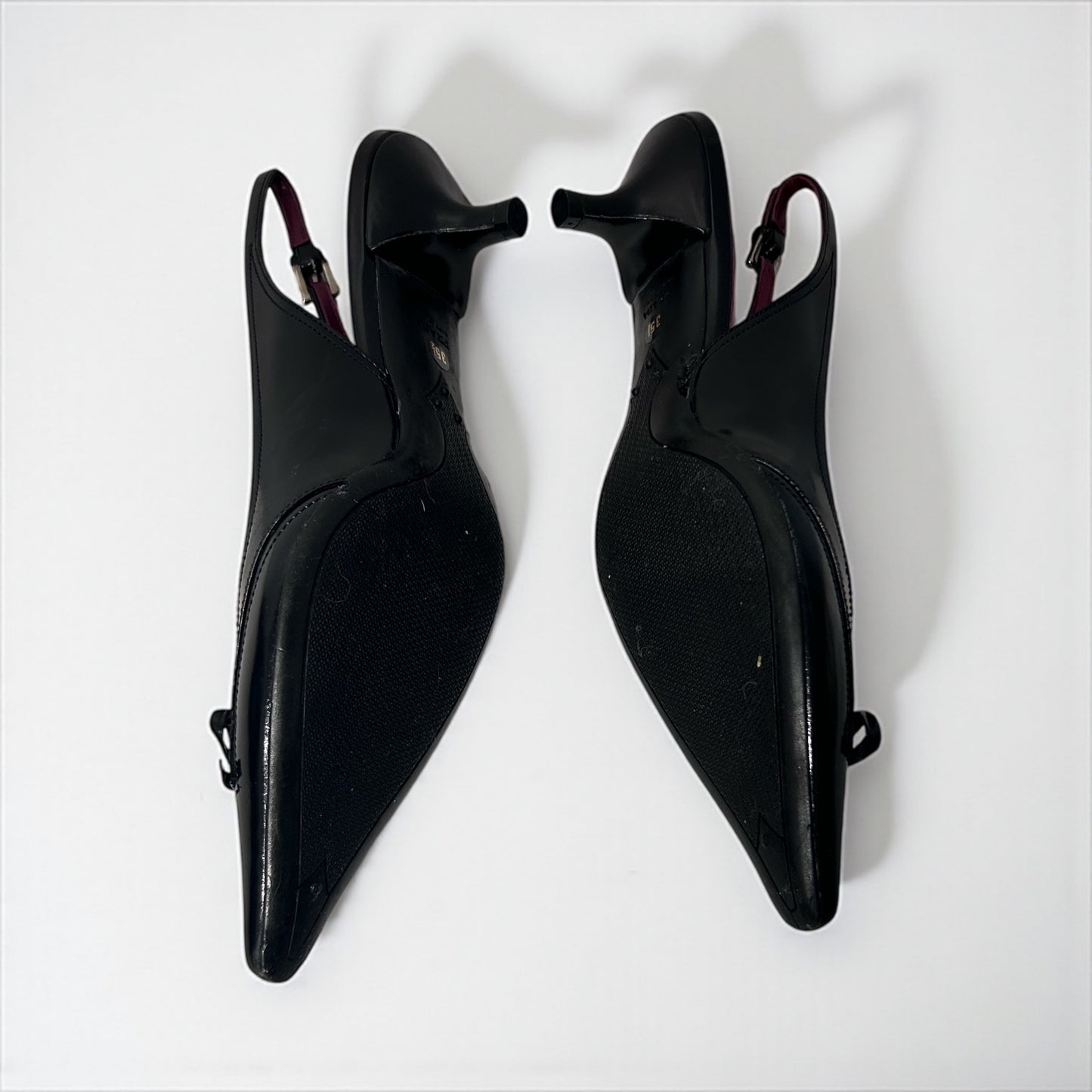 Vintage Prada Kitten Heels Slingback shoes