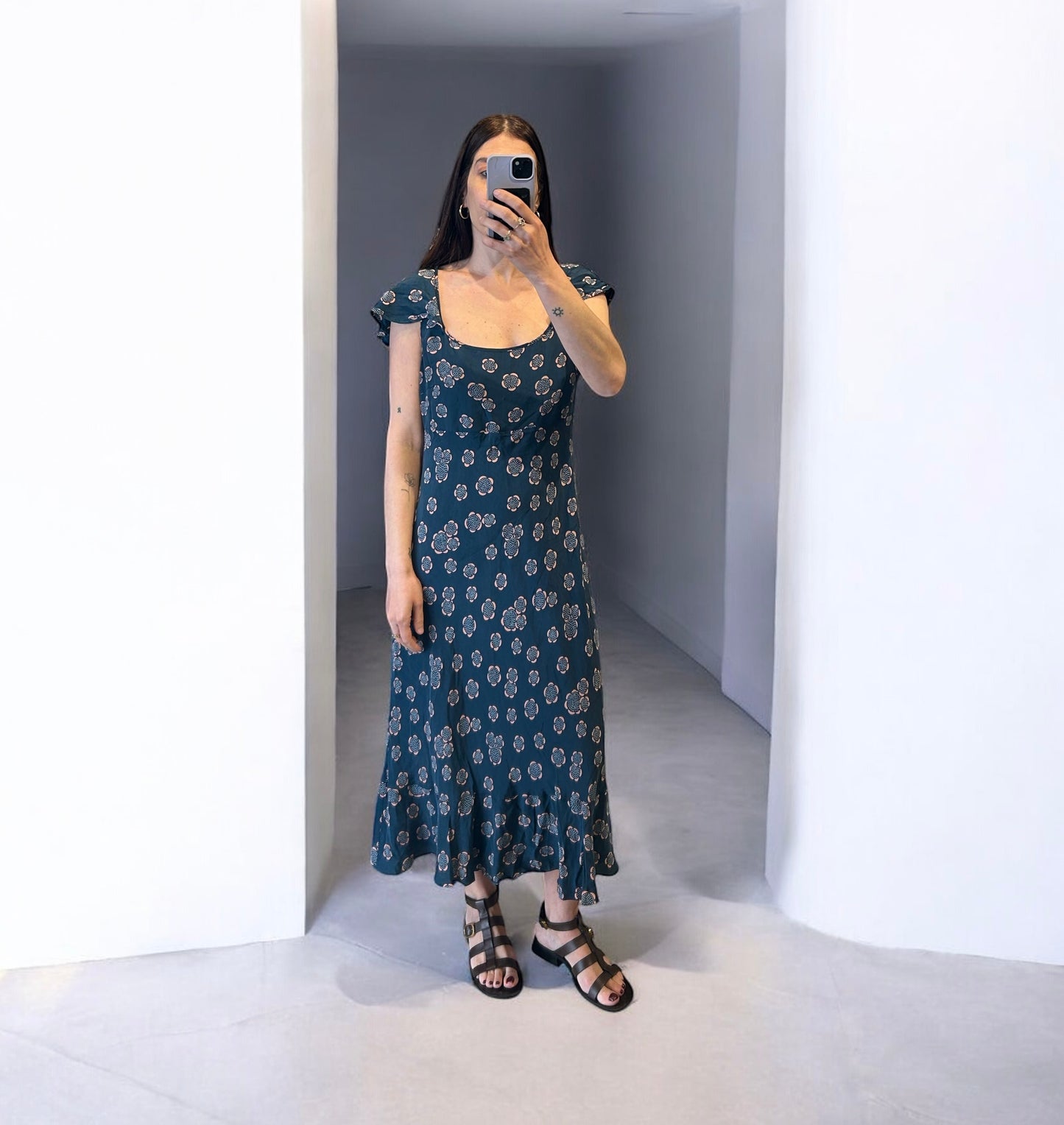 FWM floral silk dress