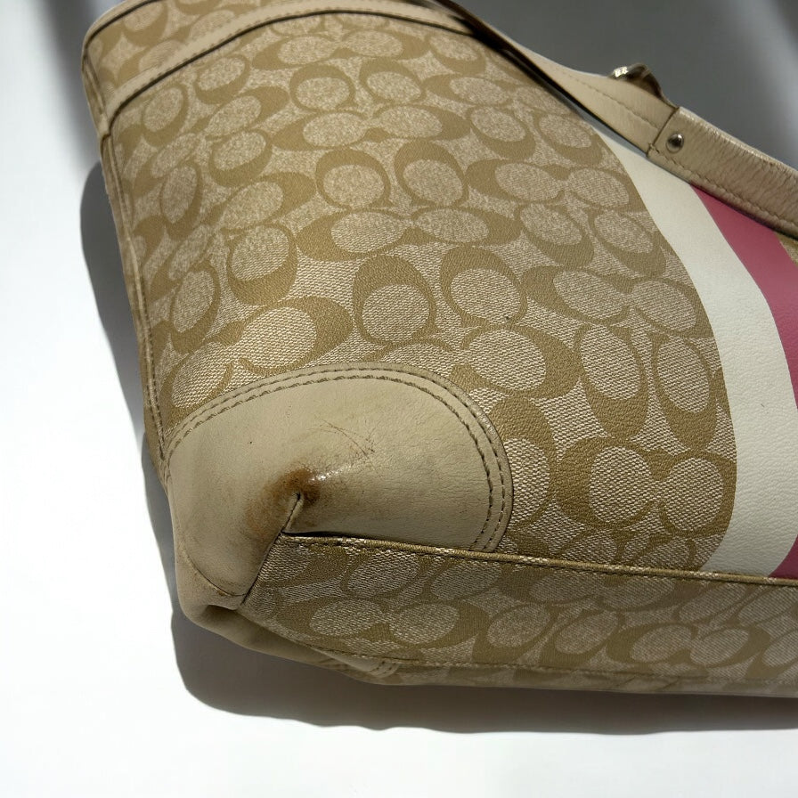 Vintage Coach monogram tote bag