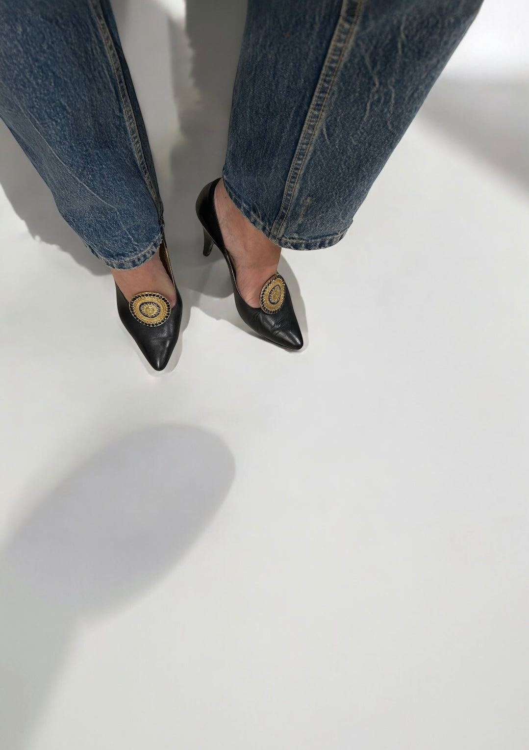 Vintage Gianni Versace high heeled shoes