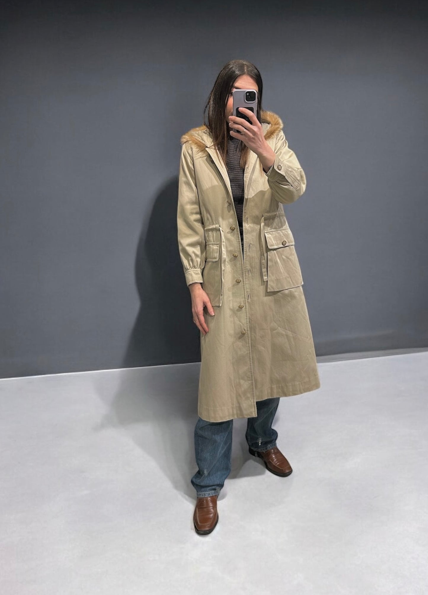 vintage YSL long jacket