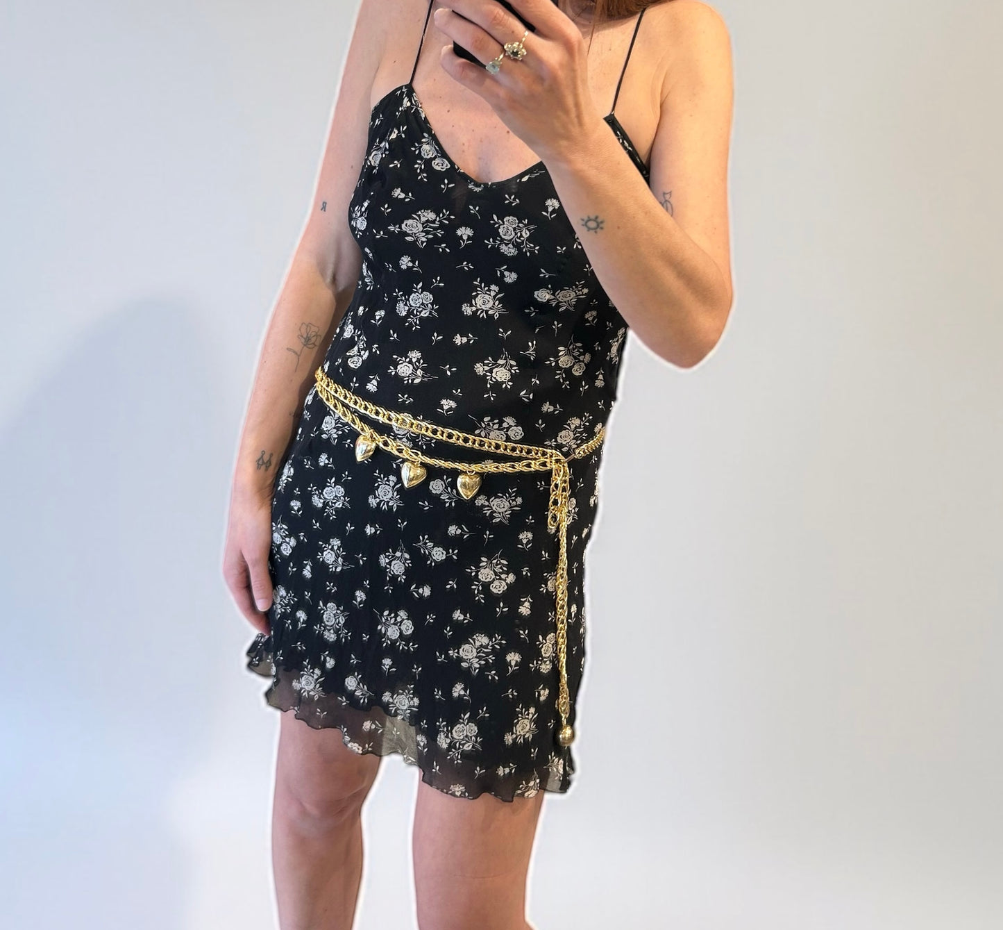 Vintage Gold-Tone Chain Belt