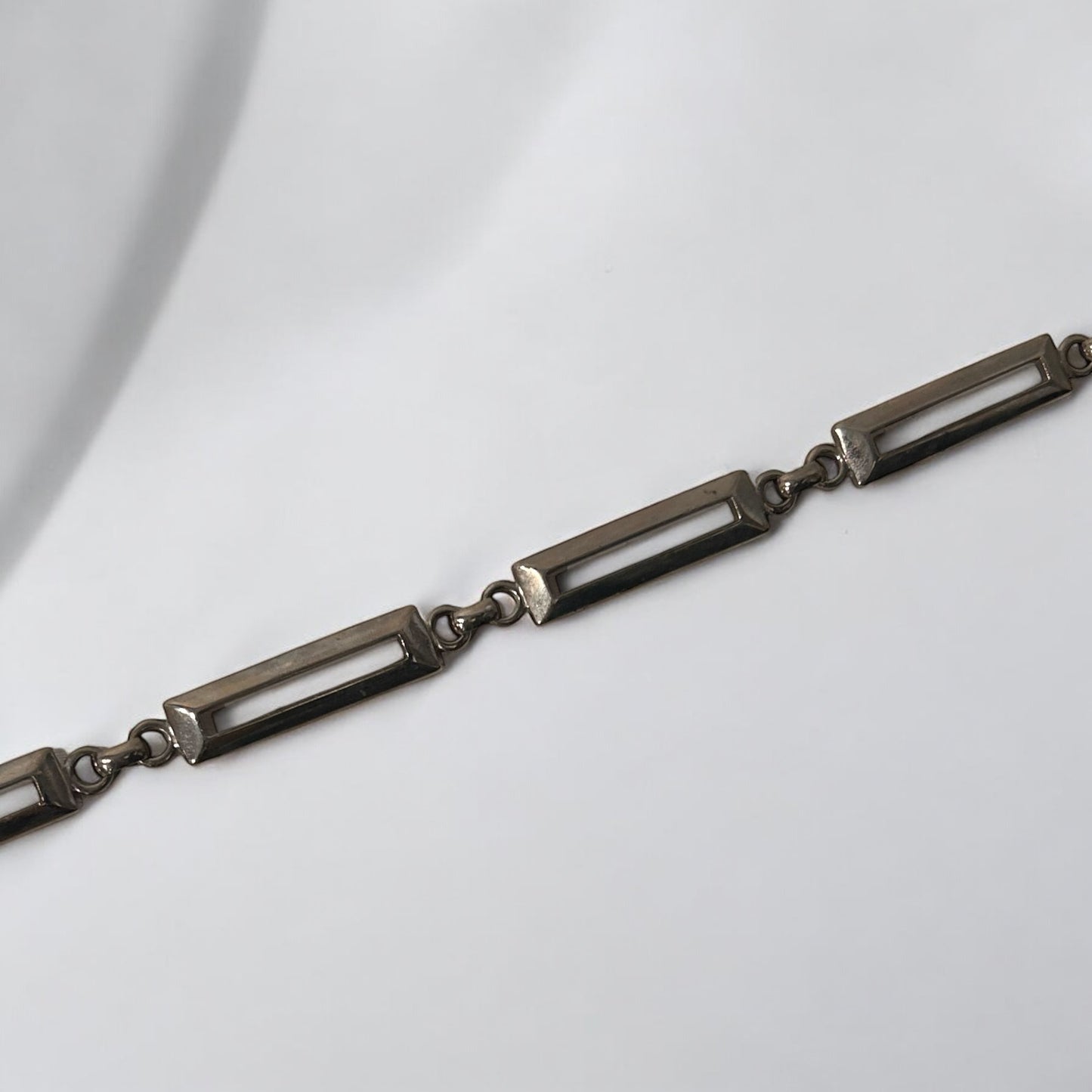 Vintage Silver tone Chain Belt