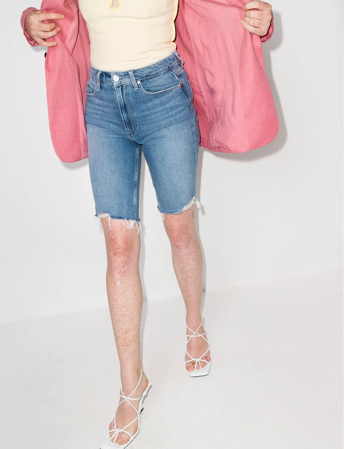 PAIGE Denim Bermuda Shorts