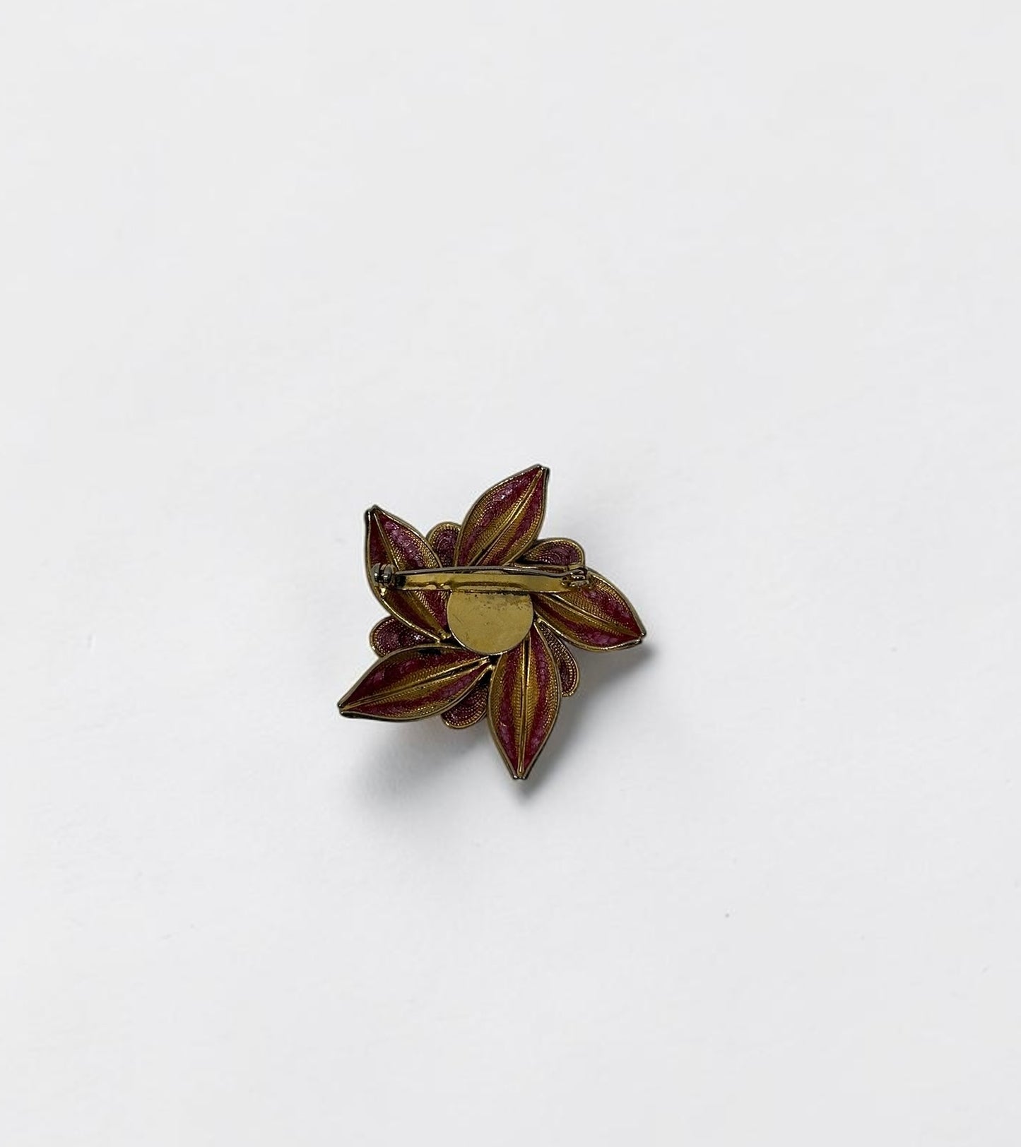 Vintage Enamel Floral Brooch |70s