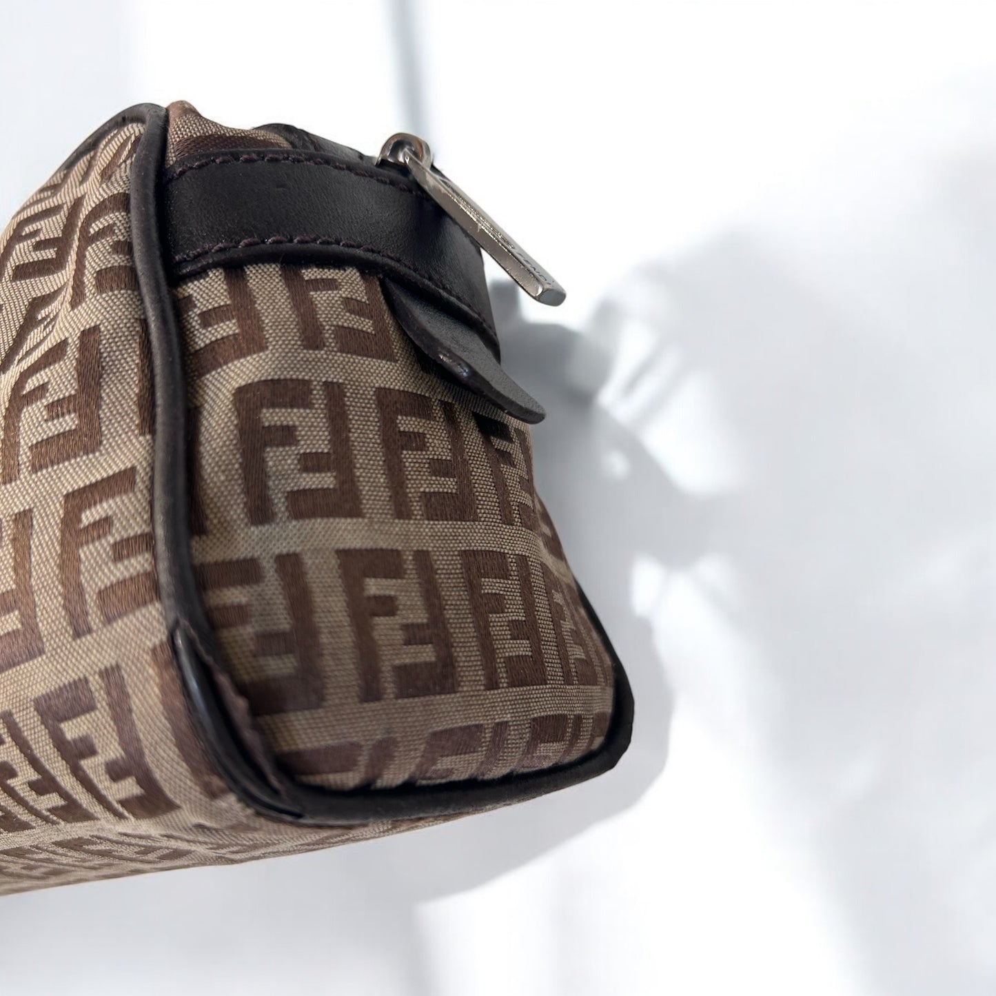 Vintage Fendi Brown Zucchino Handbag