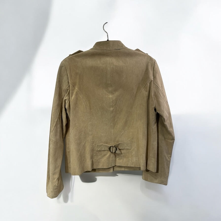Vintage Beige leather jacket