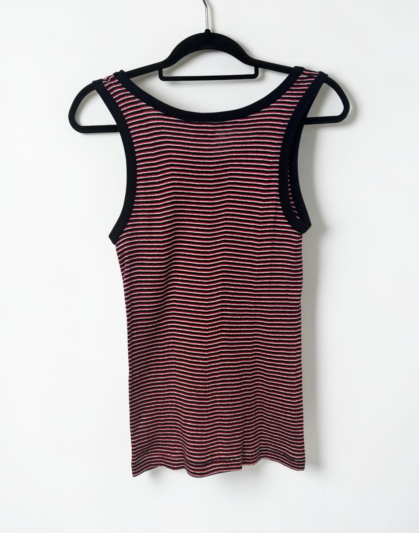 Vintage Robert P. Miller Y2K Striped Ribbed Tank Top