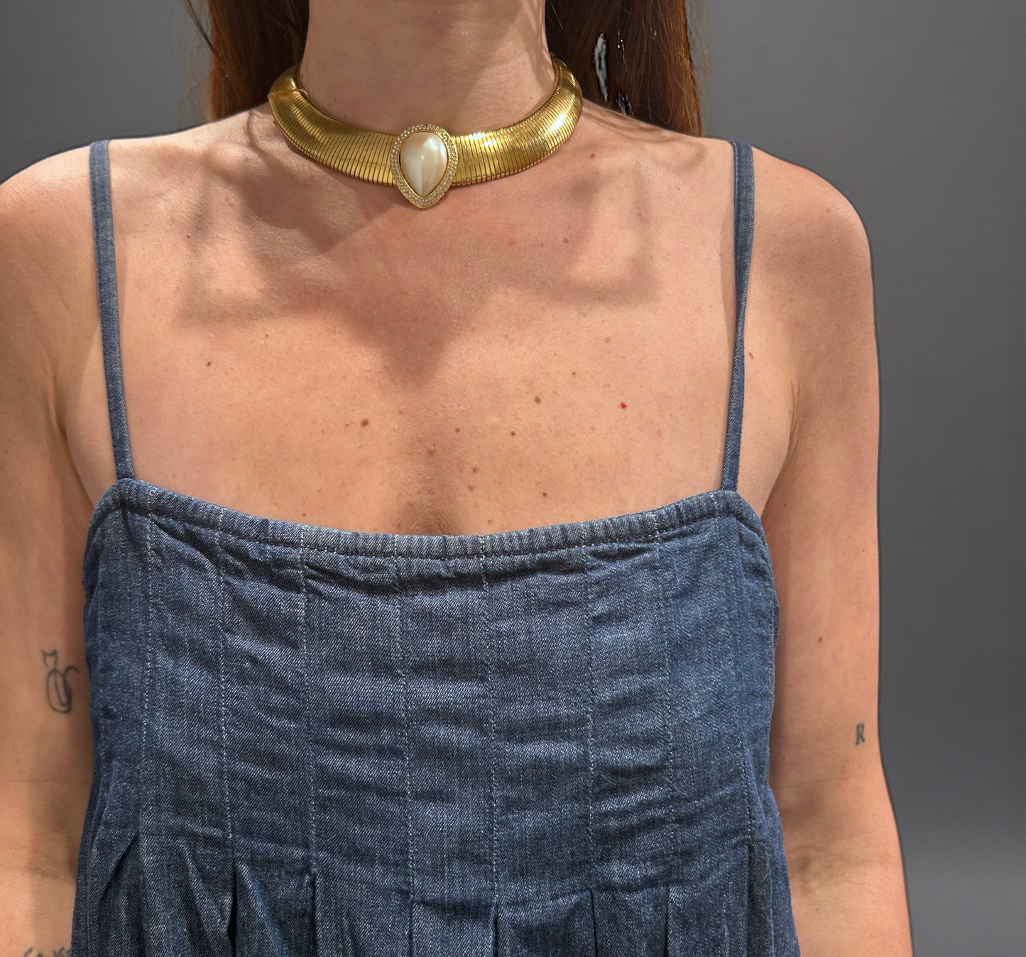 Vintage Gold-Plated Choker