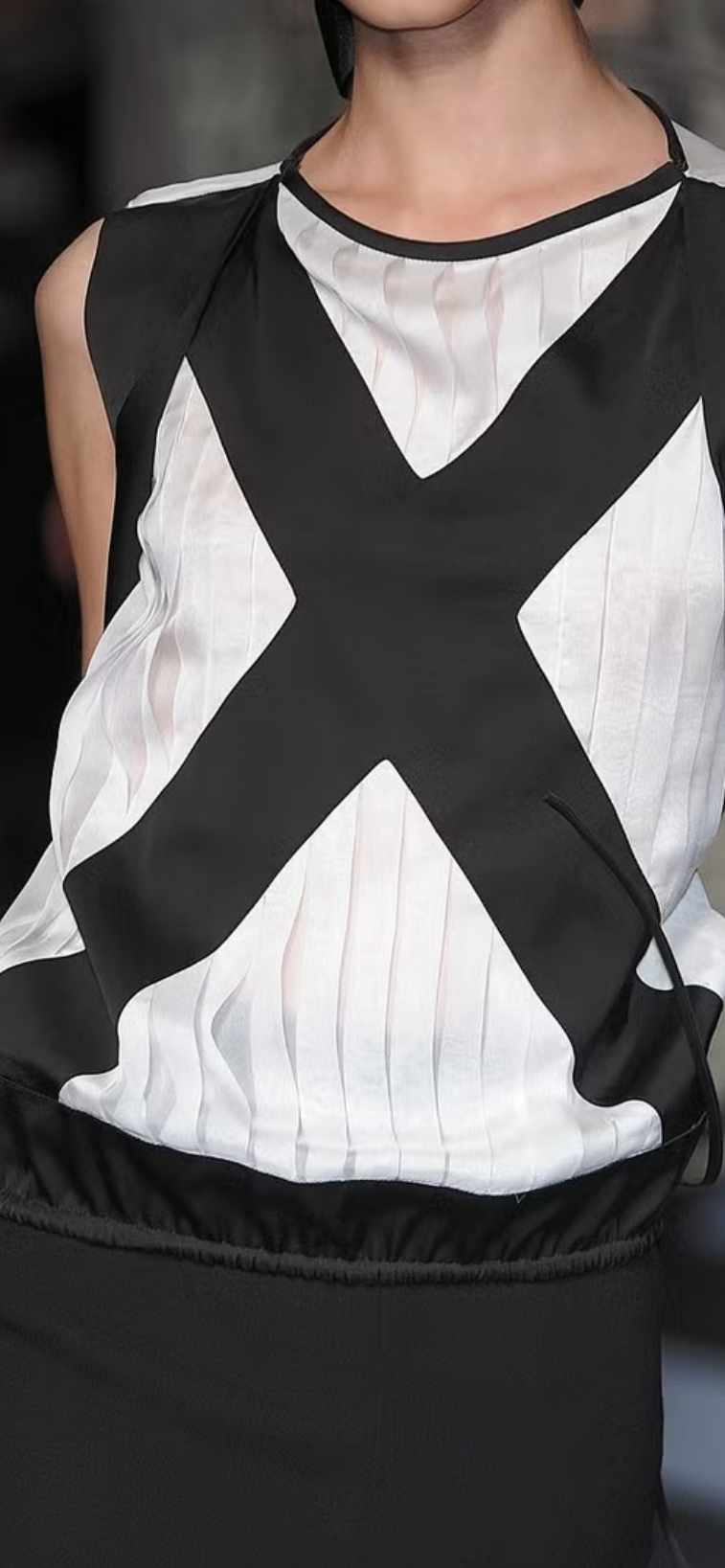 Jean Paul Gaultier FEMME Silk Top – Runway Piece |2000’s