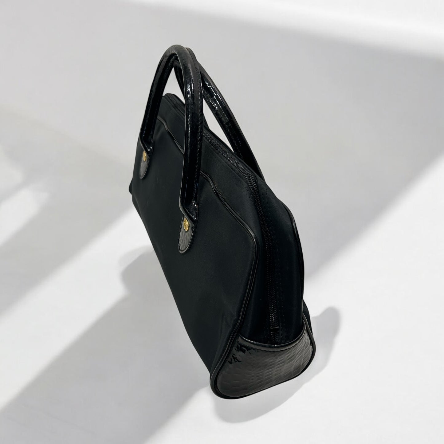 Vintage Nylon&leather bag