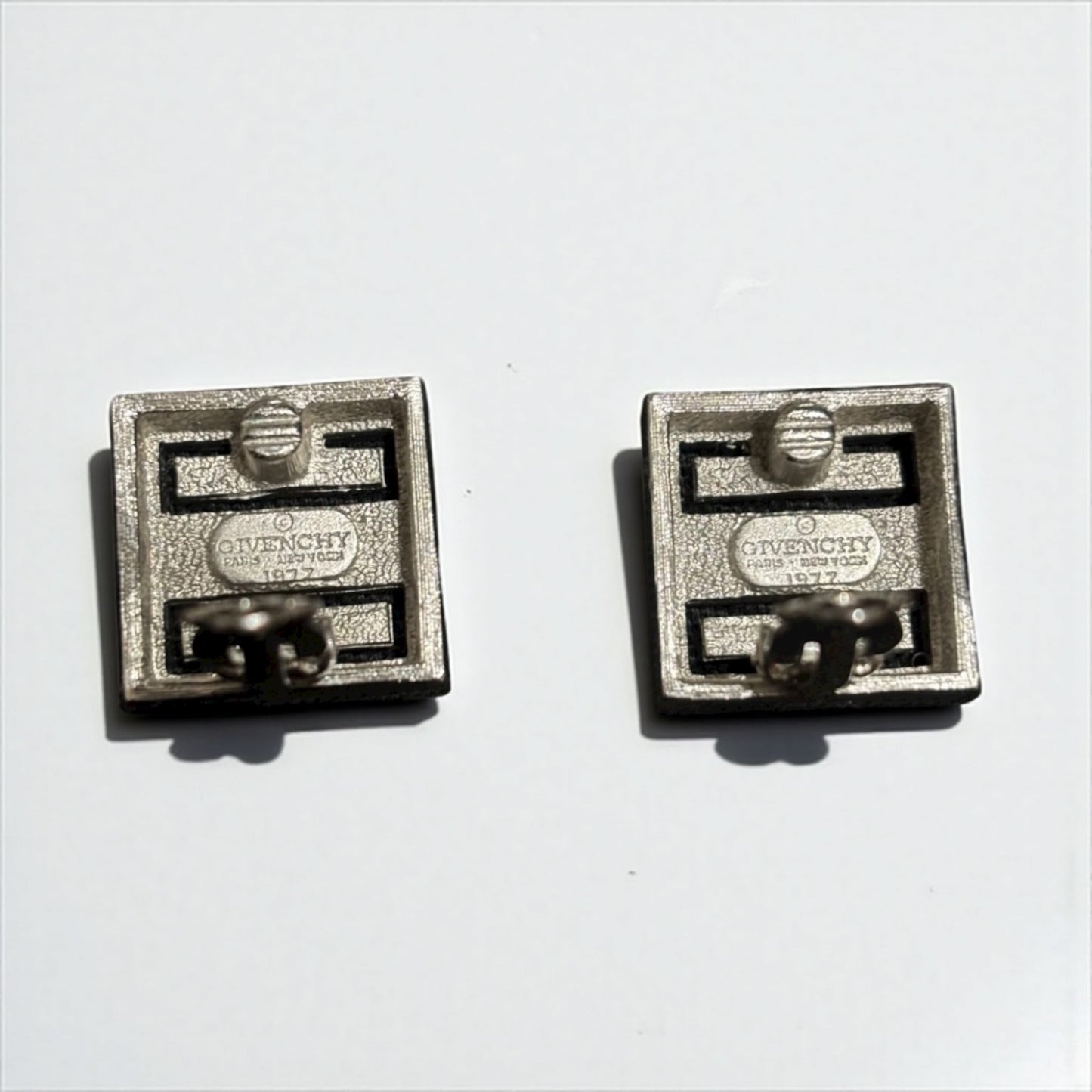 Vintage Givenchy Silver-Tone Clip-On Earrings