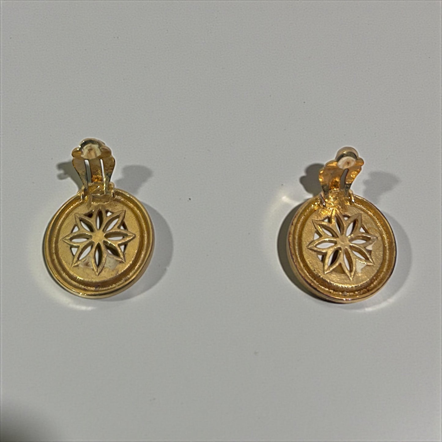 80’s Nina Ricci Paris Pearl Clip-On Earrings