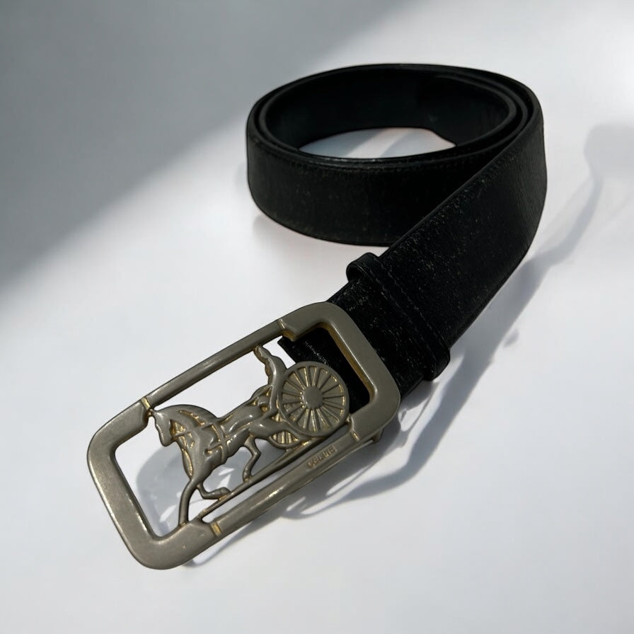 Vintage Celine Horse carriage belt