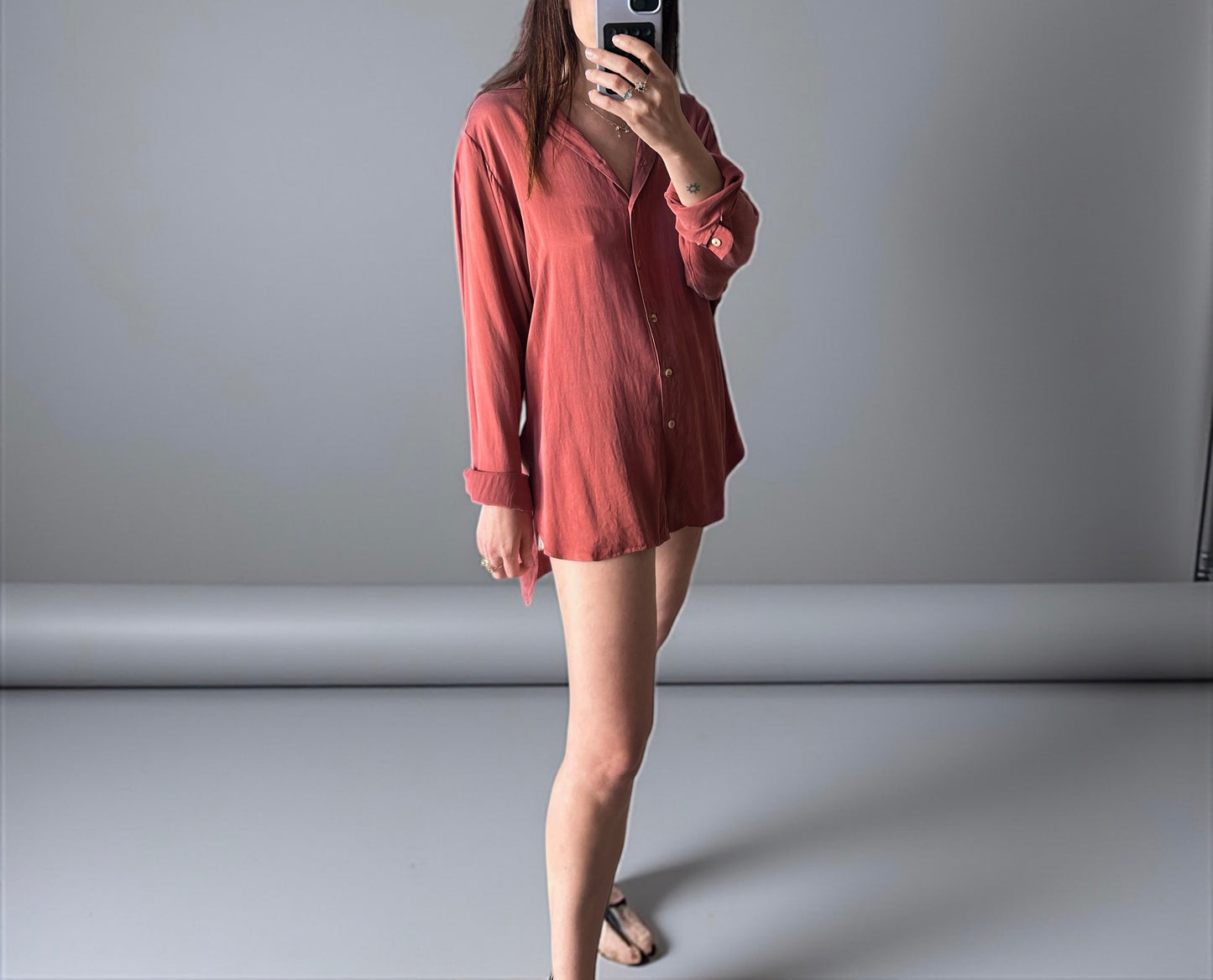 Maskit Silk button up shirt