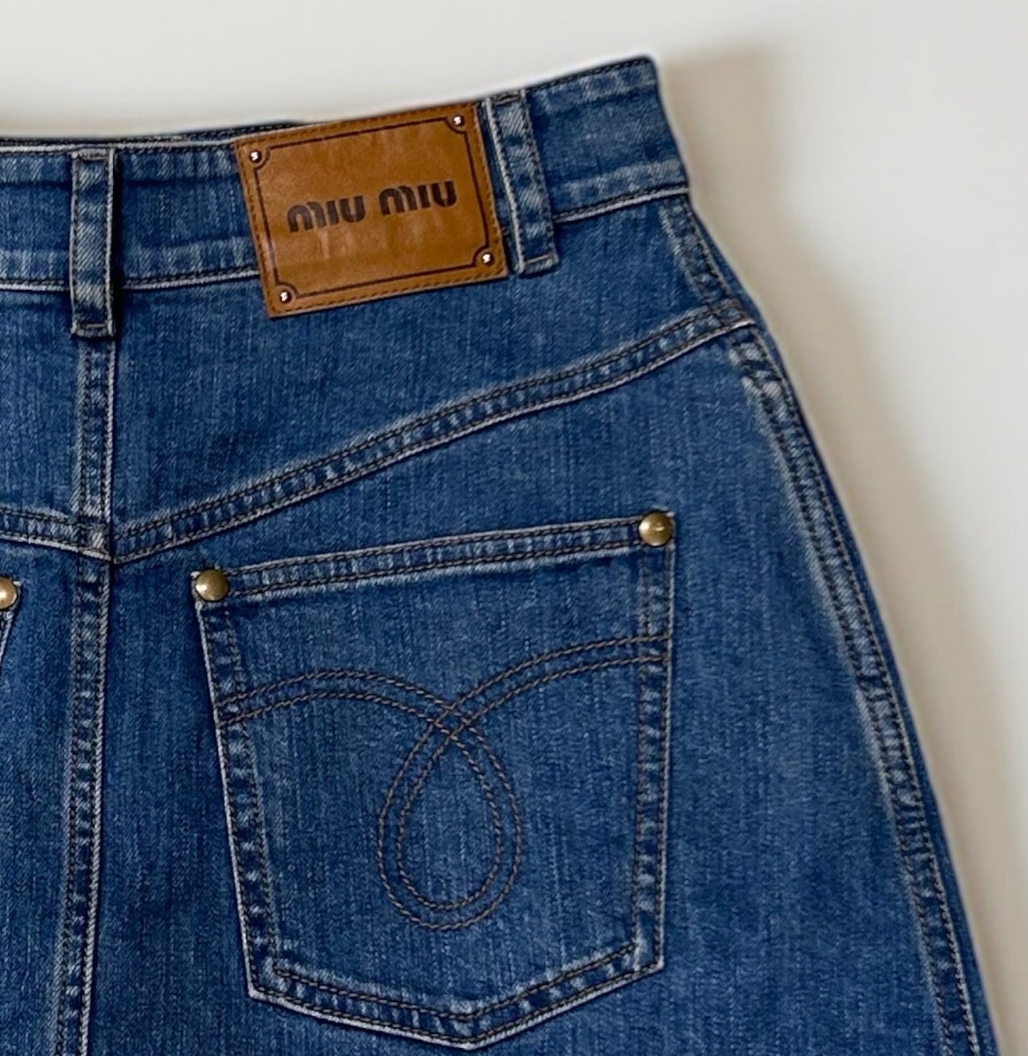 2000’s Miu Miu Denim Mini Skirt