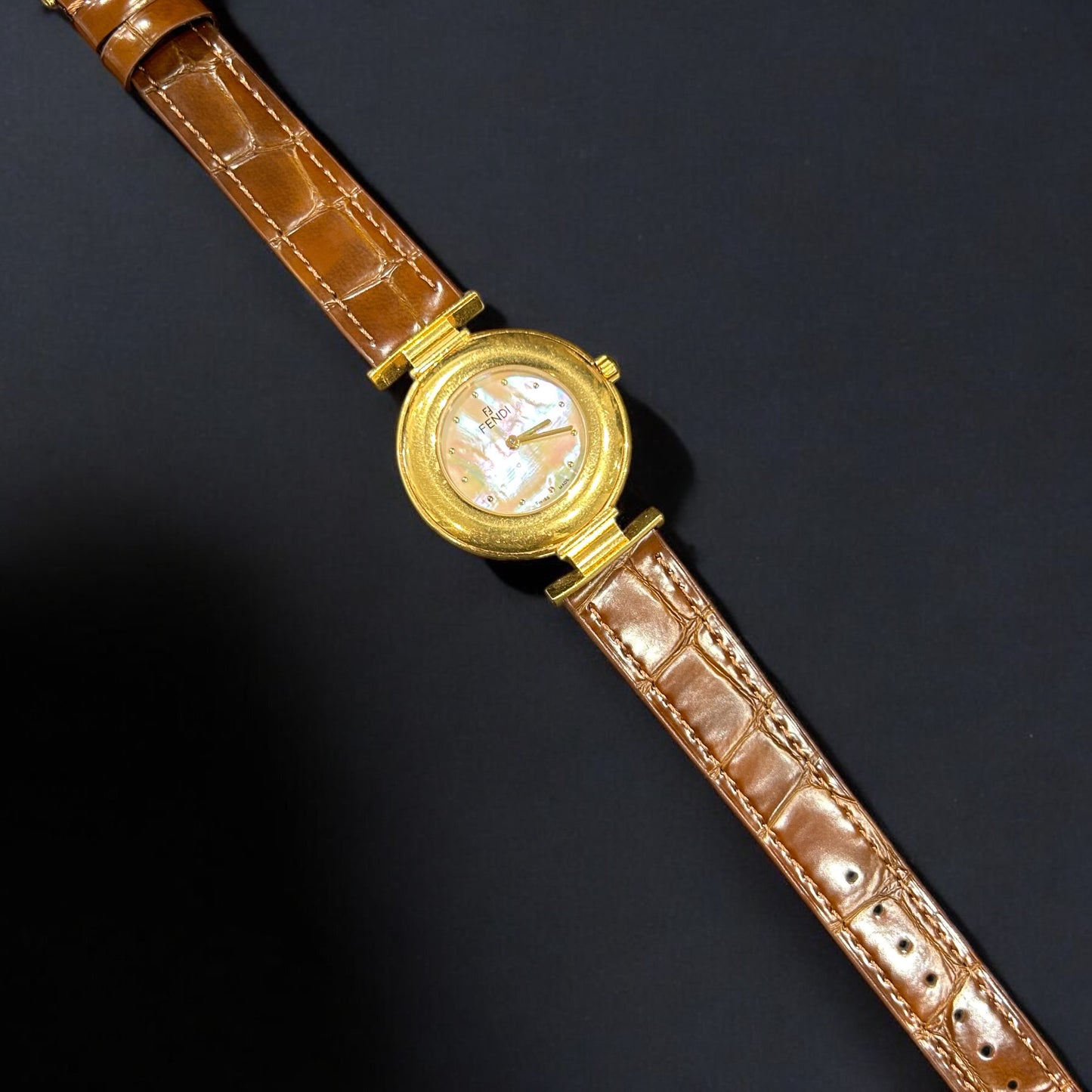 Vintage Fendi Mothet of pearl dial watch