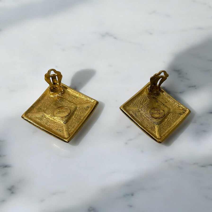 Vintage Jean-Louis Scherrer Clip-On Earrings
